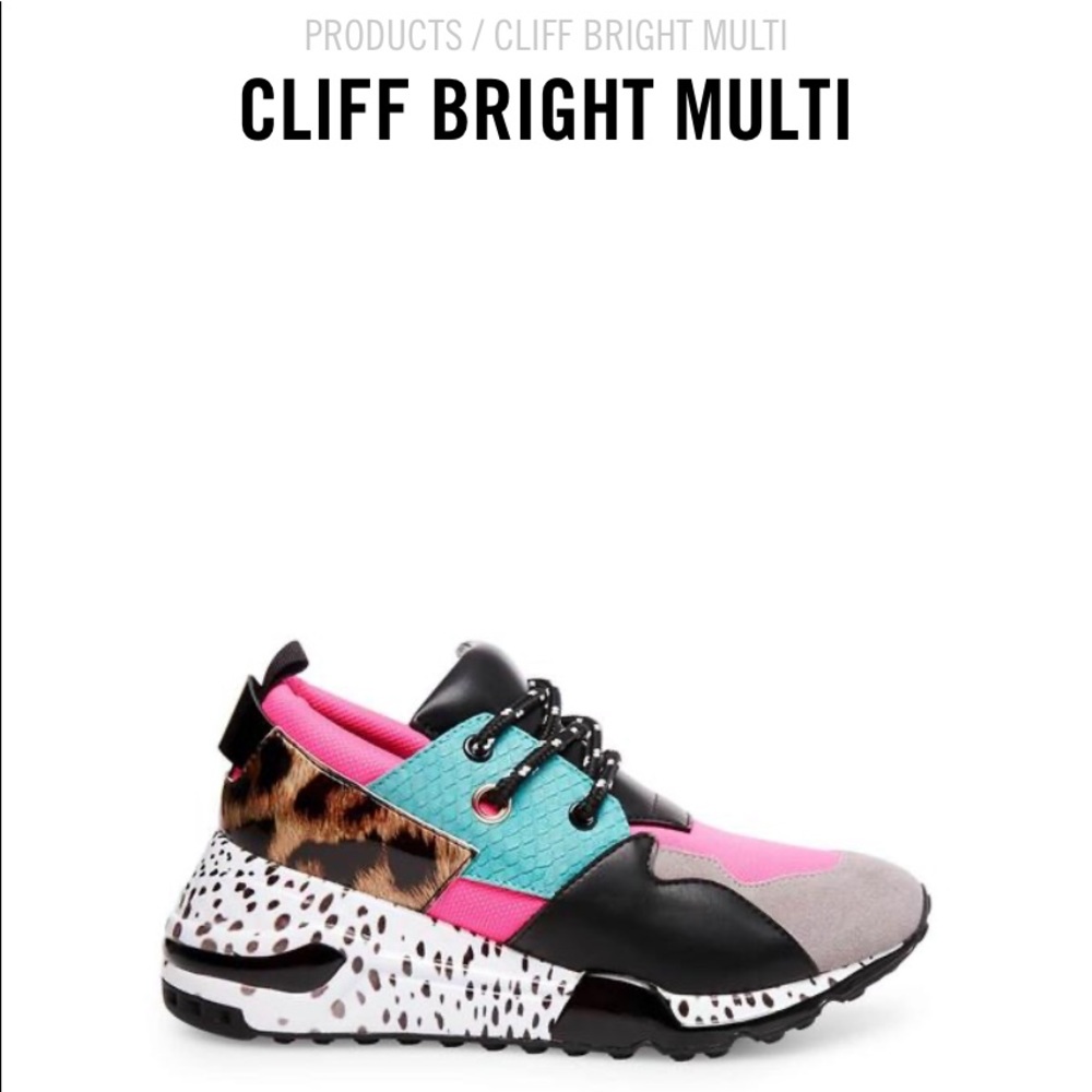 Cliff bright multi sneaker by Steve Madden